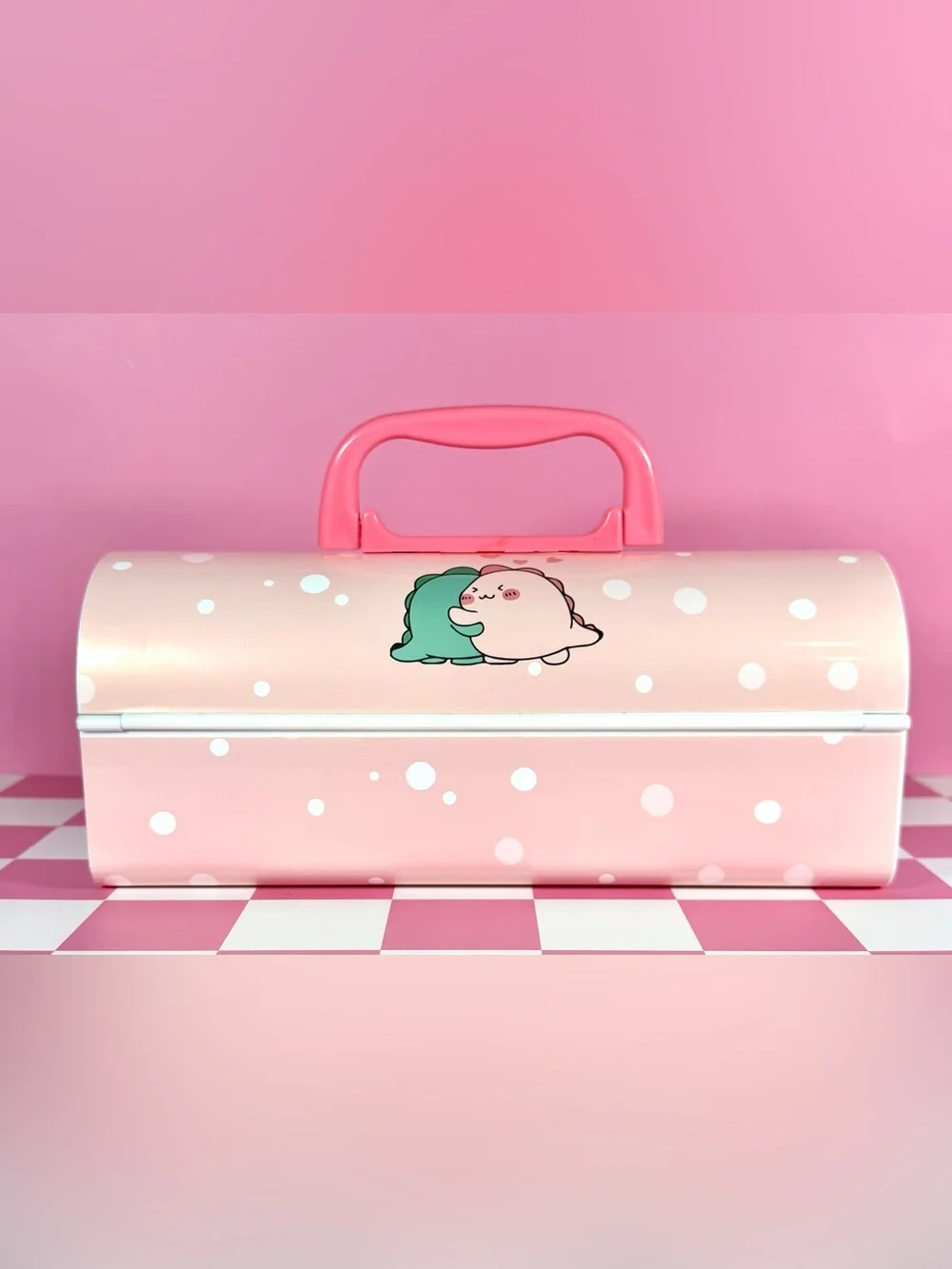 Kawaii Dinosaur Lockable Stationary Case